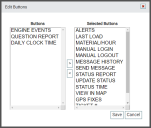 Edit Buttons dialog window for changing rollover buttons